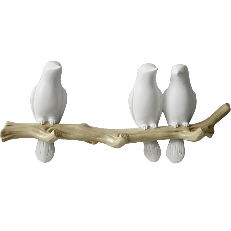 Kleiderhaken, Dekorativer Kleiderhaken – 3 Vögel