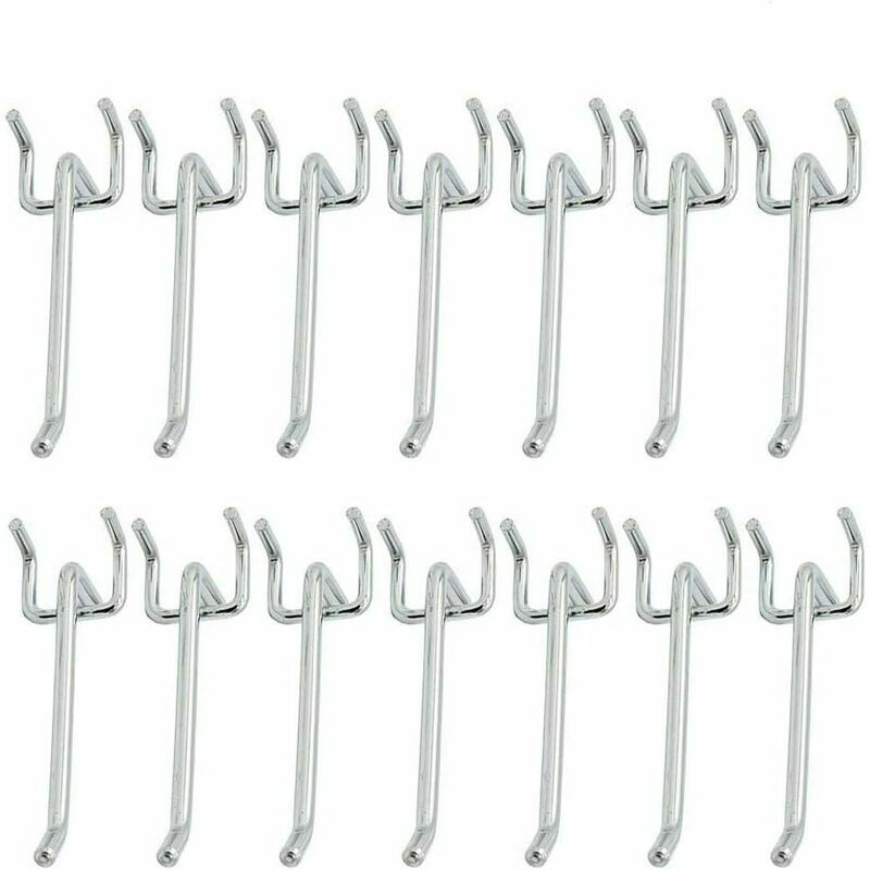 Plattenhaken, 48 Stück Perforierte Metallhaken, Stecktafelhaken, Perforierte Haken, Für Einzelhandelspräsentation, Hängende Produkte, Werkzeugklassifizierung,
