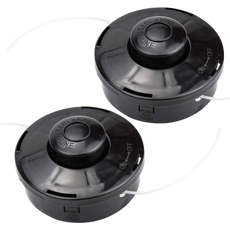 2er-set Freischneiderkopf Universal A6481 Nylon-ersatzspule Für Freischneider-trimmer, Schneidkopf M10 X 1,25 Für Benzin-thermo-freischneider