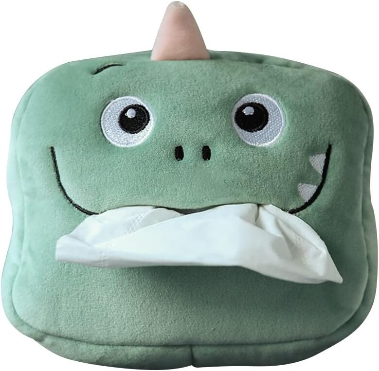 Weiche Plüsch Auto Tissue Halter Hängen Tissue Box Cartoon Tissue Abdeckung Organizer Serviette Box Papier Lagerung Box Mund Tablett