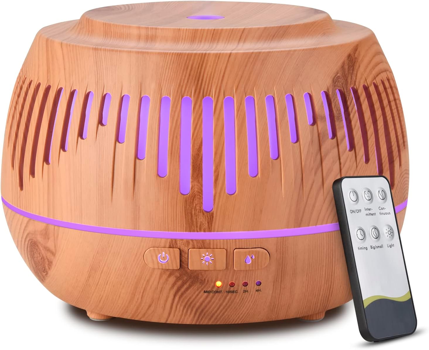 500 Ml Diffusor Für Ätherische Öle, Ultraschall-aroma-aromatherapie-luftbefeuchter Für Zuhause, Büro, Schlafzimmer, Automatische Abschaltung, 7 Farblichter