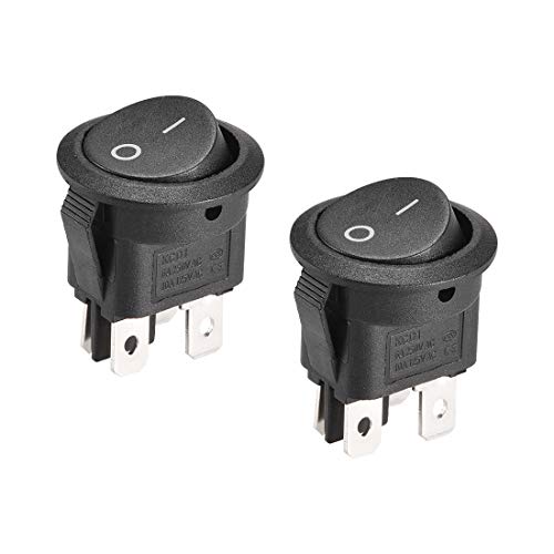 Runder Wippschalter Für Boote, 4-polig, Ein/aus, Ac 250 V/6 A, 125 V/10 A, 2 Stück