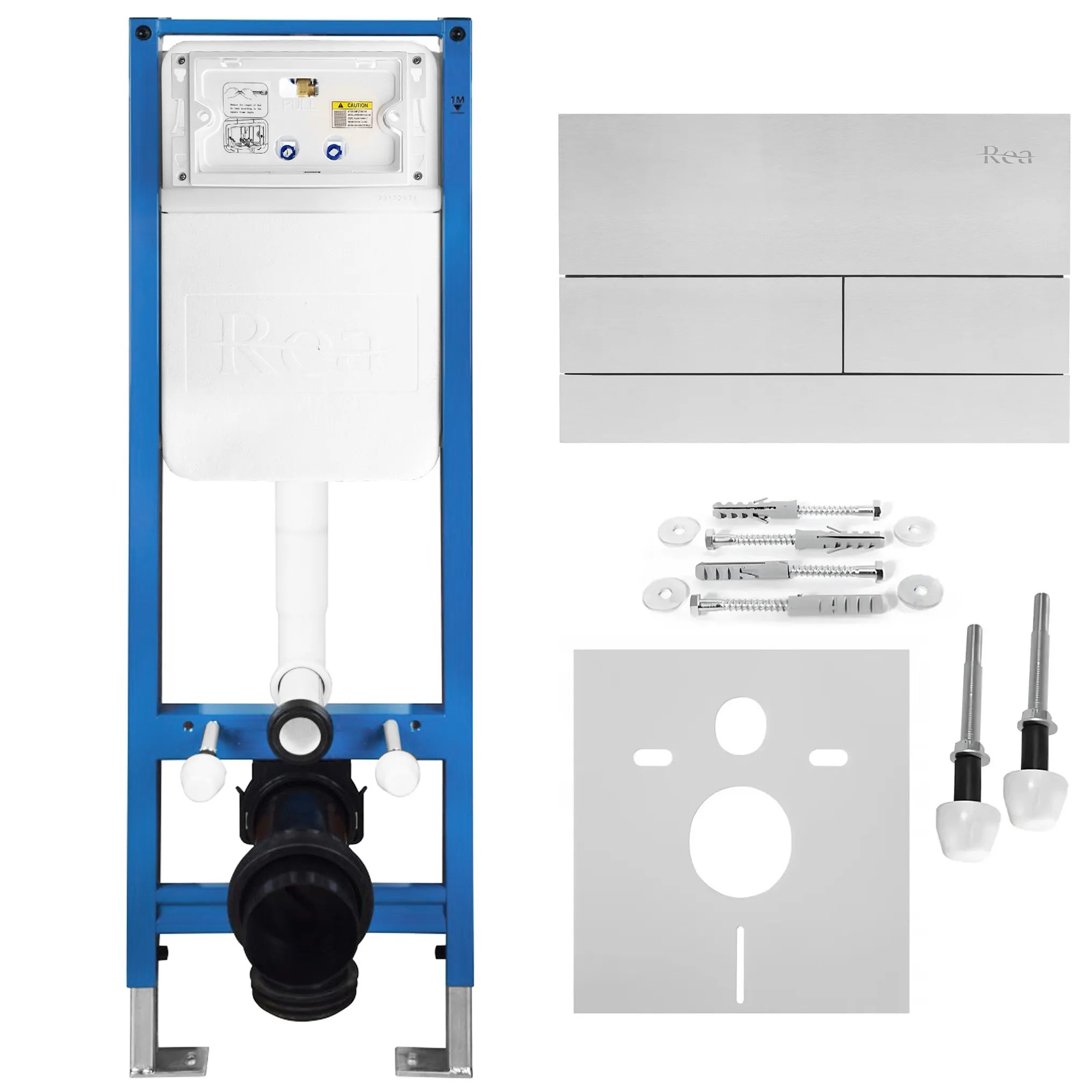 Vorwandelement Für Wc Slim 024n Mit Drückerplatte T Steel Brush