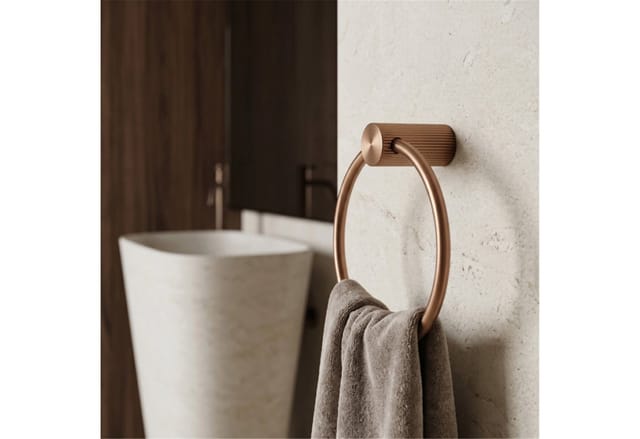 Rea Badezimmerhaken Ring 64106 Solo Brush Copper