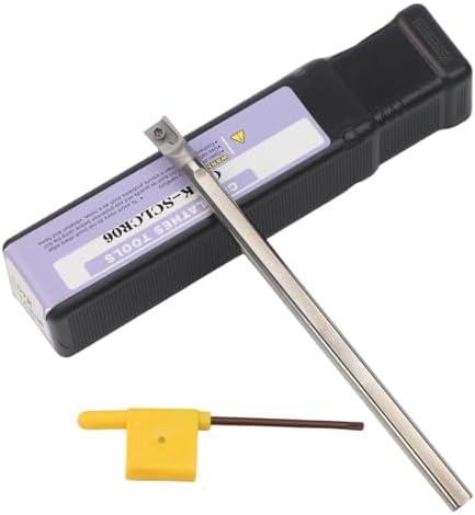 Vollhartmetall-werkzeughalter C07k-sclcr06 Für Wendeschneidplatte Ccmt0602 – Hohe Verschleißfestigkeit Und Stoßdämpfung Für Drehmaschinen, 100 Mm Länge