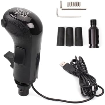 Mosundi Usb-schaltsimulator Mit 18-gang-auf-/ab-schaltern Für Logitech G25, G27, G29, G920, G923 Und Thrustmaster Th8a, Ergonomischer Schaltknauf Für Euro Trucks