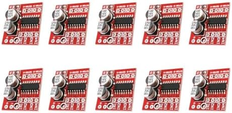Packung Mit 10 Dual-dc-motortreibermodulen Für L298n, 2 V–10 V, 1,5 A Gleichstrom, Pwm-drehzahlregelung, Überhitzungsschutz, Für Intelligente Roboter Und Fahrzeuge