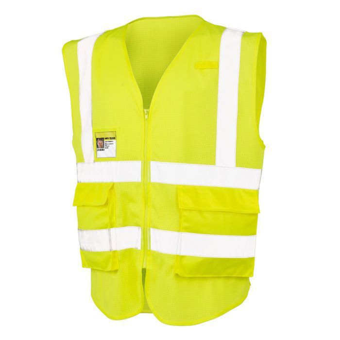 Schutzkleidung Result Executive Cool Mesh Atmungsaktiv Gelb