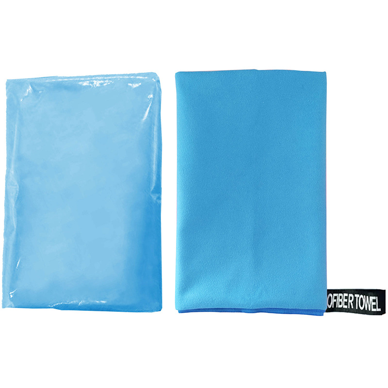 Doppelseitiges, Schnelltrocknendes Mikrofaserhandtuch 76 X 152 Cm – Tragbares Sporthandtuch Für Yoga, Fitness Und Schwimmen, Extrem Saugfähig Und Kompakt, Himmelblau-x
