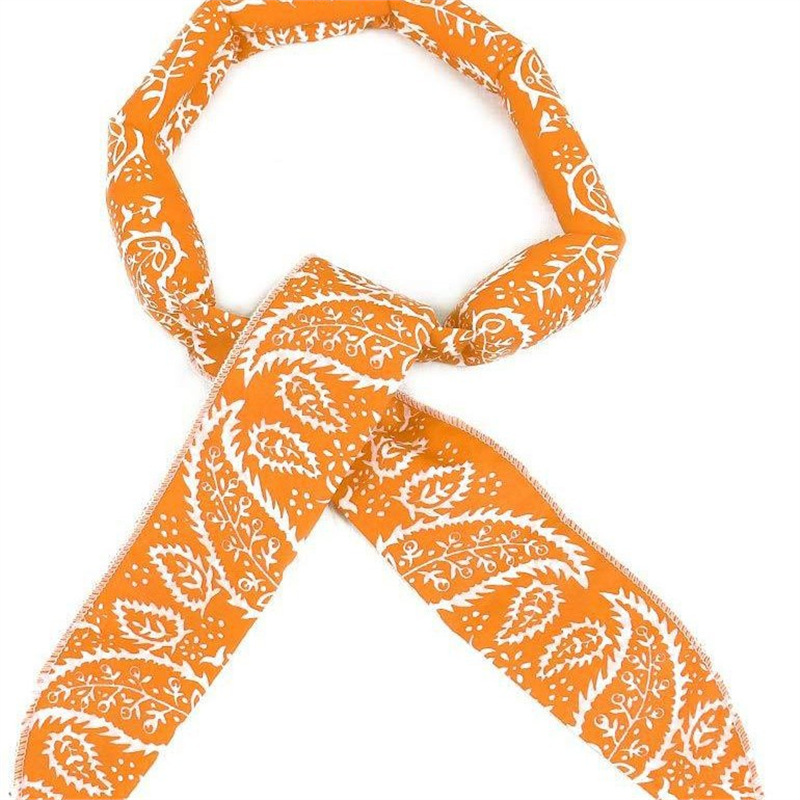 2er-set Kühlende Sporthandtücher Für Den Sommer – Bedrucktes Armband Und Schal Für Sofortige Kühlung – Kühlendes Zubehör Für Laufen, Fitness Und Outdoor-aktivitäten – Orange-x