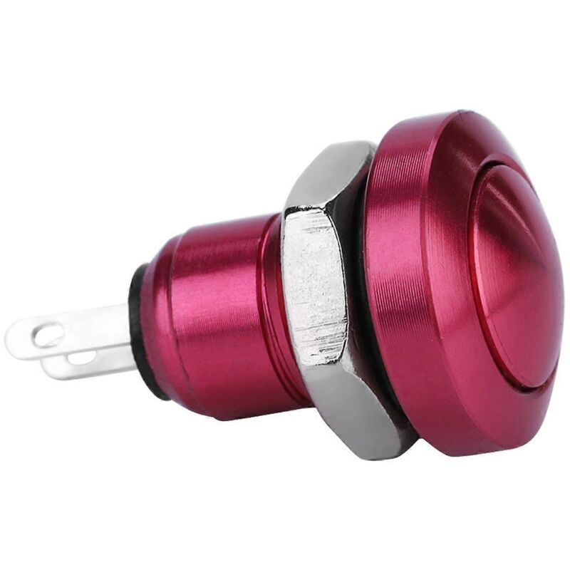 1. Wasserdichter 1a 24v 8mm Drucktaster Für Autos, Momenttaster Aus Zink-aluminium-legierung, Mini-ein-/ausschalter Für Autos.