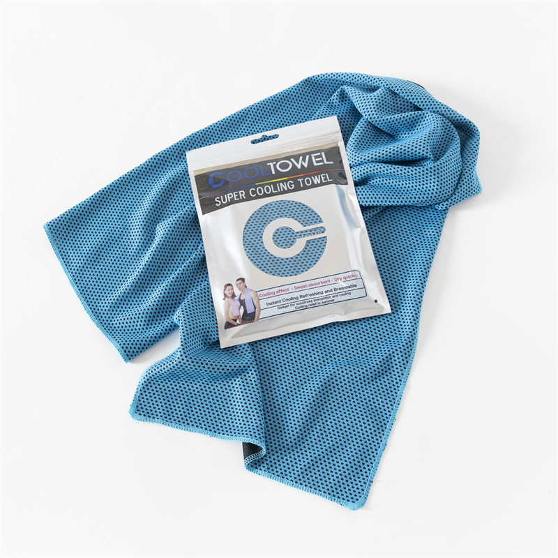 Schnelltrocknendes, Kühlendes Sporthandtuch – Sofortiger Kühleffekt, Saugfähiges Schweißtuch Für Fitness, Laufen Und Yoga – 30 X 100 Cm, Himmelblau-x