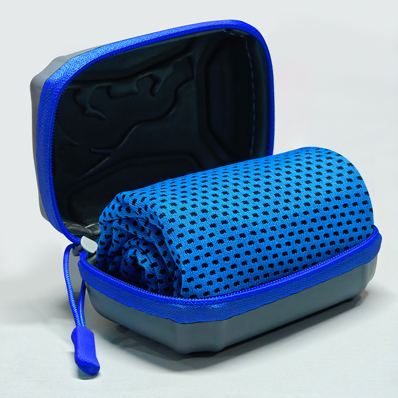 Kühlendes Sporthandtuch 30 X 80 Cm – Kühlender Effekt, Schnelltrocknend Und Hohe Saugfähigkeit – Fitnesszubehör Für Laufen Und Outdoor-sportarten, Marineblau-x