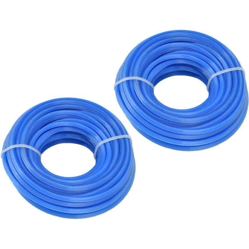 2 Stück 4 Mm Blaue Schneidfaden Für Freischneider, Trimmerzubehör Für Husqvarna, 10 M / 32,8 Fuß