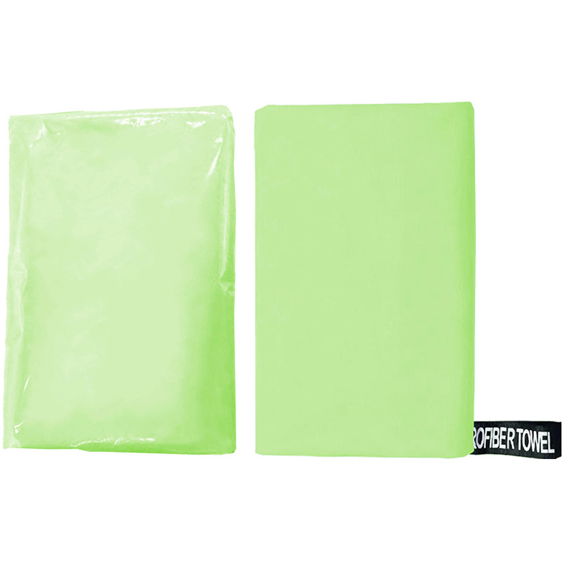 Schnelltrocknendes Mikrofaser-sporthandtuch – Doppelseitig, Extrem Saugfähig Und Kompakt Für Fitness, Yoga Und Schwimmen – 40 X 80 Cm, Fluoreszierendes Grün-x