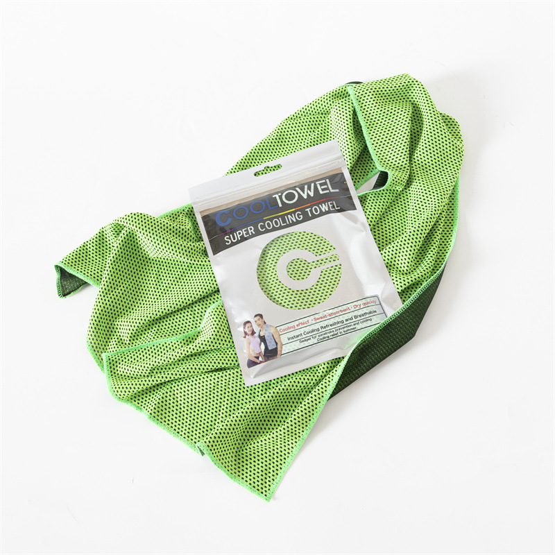 Schnelltrocknendes, Kühlendes Sporthandtuch – Sofortiger Kühleffekt Für Fitness, Laufen Und Yoga – Leichtes Mikrofaserhandtuch 30 X 100 Cm, Hellgrün-x