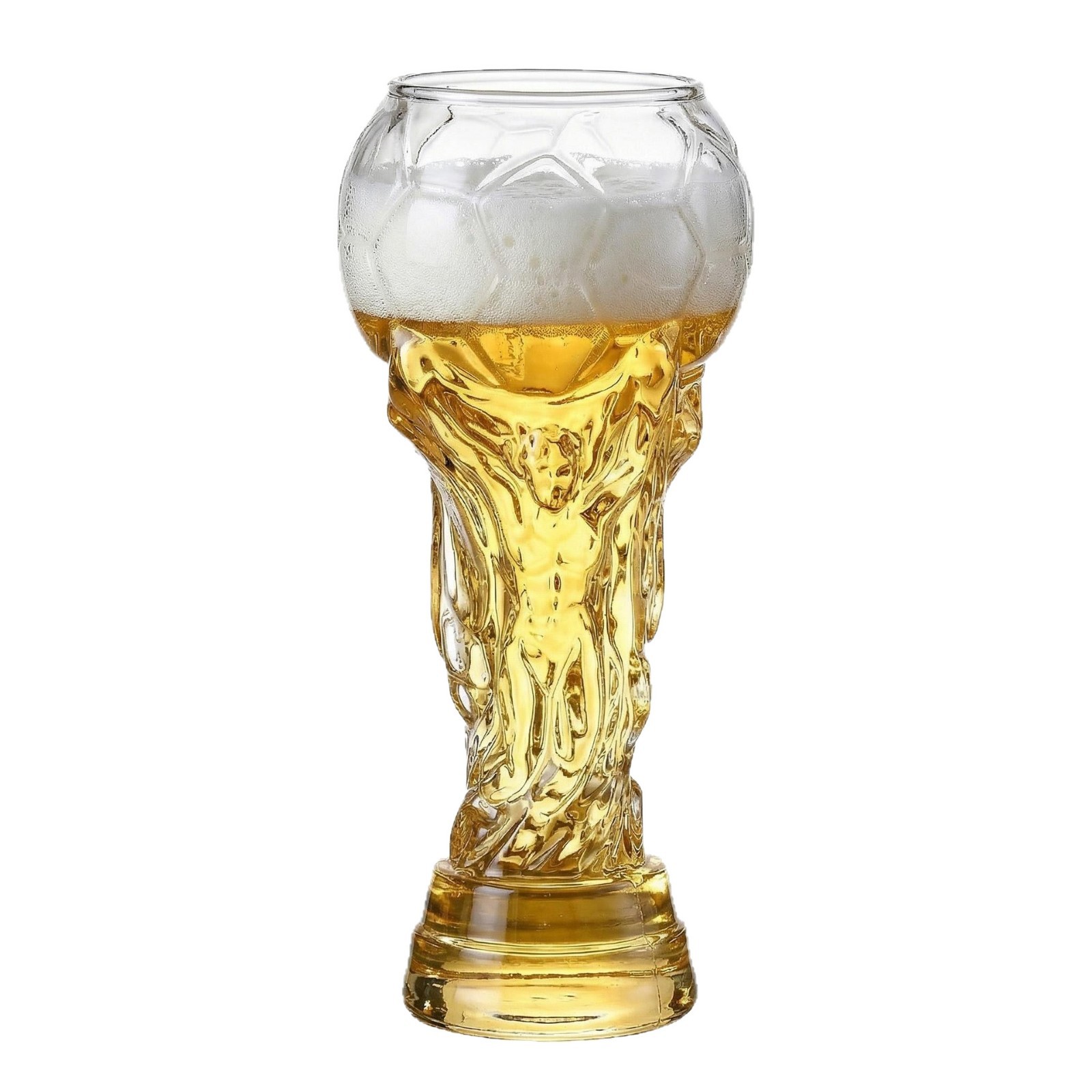 Großes 700-ml-bierglas In Form Eines Fußballpokals – Kreativer Becher Aus Borosilikatglas Für Die Weltmeisterschaft, Ideal Für Bars Und Partys