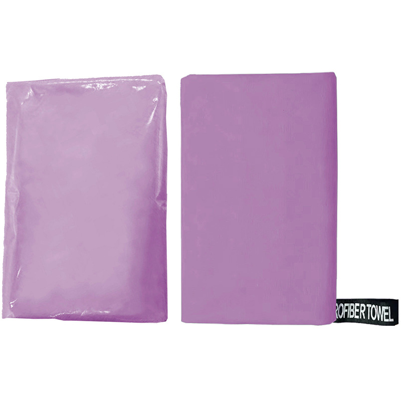Schnelltrocknendes Mikrofaser-sporthandtuch, Doppelseitig, Tragbar Für Fitness, Yoga Und Schwimmen, 40 X 80 Cm, Lila-x