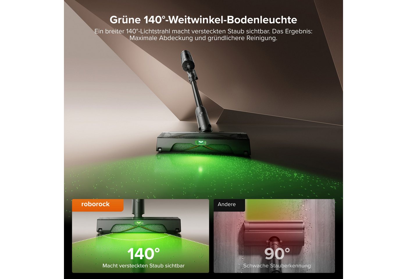 Roborock H60 Hub Ultra - Akku-staubsauger Kabellos Mit Selbstentleerungsstation - 210 Aw Saugleistung - Verheddungsfreie Bürste - 90 Min Akkulaufzeit - 9-zyklonen-technologie Bild 4