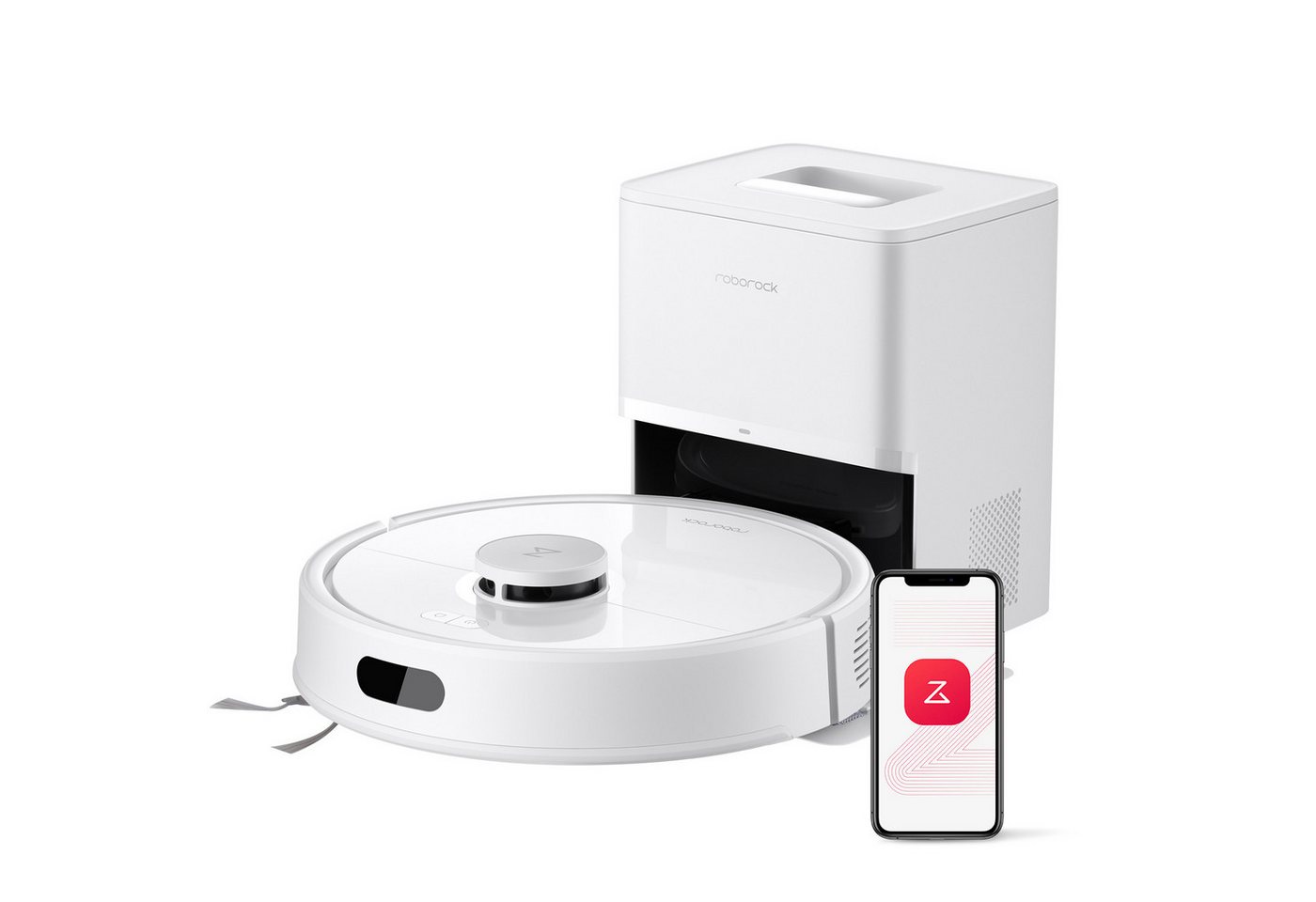 Roborock Q7 L5+ Saug- Und Wischroboter 2-in-1 Mit Absaugstation Rockdock Plus 8000 Pa Hyperforce® Anti-verwicklung Jawscrapers® Lidar Precisense® Navigation 3 Wasserstufen 150 Min.akkulaufzeit Alexa & Bild 2
