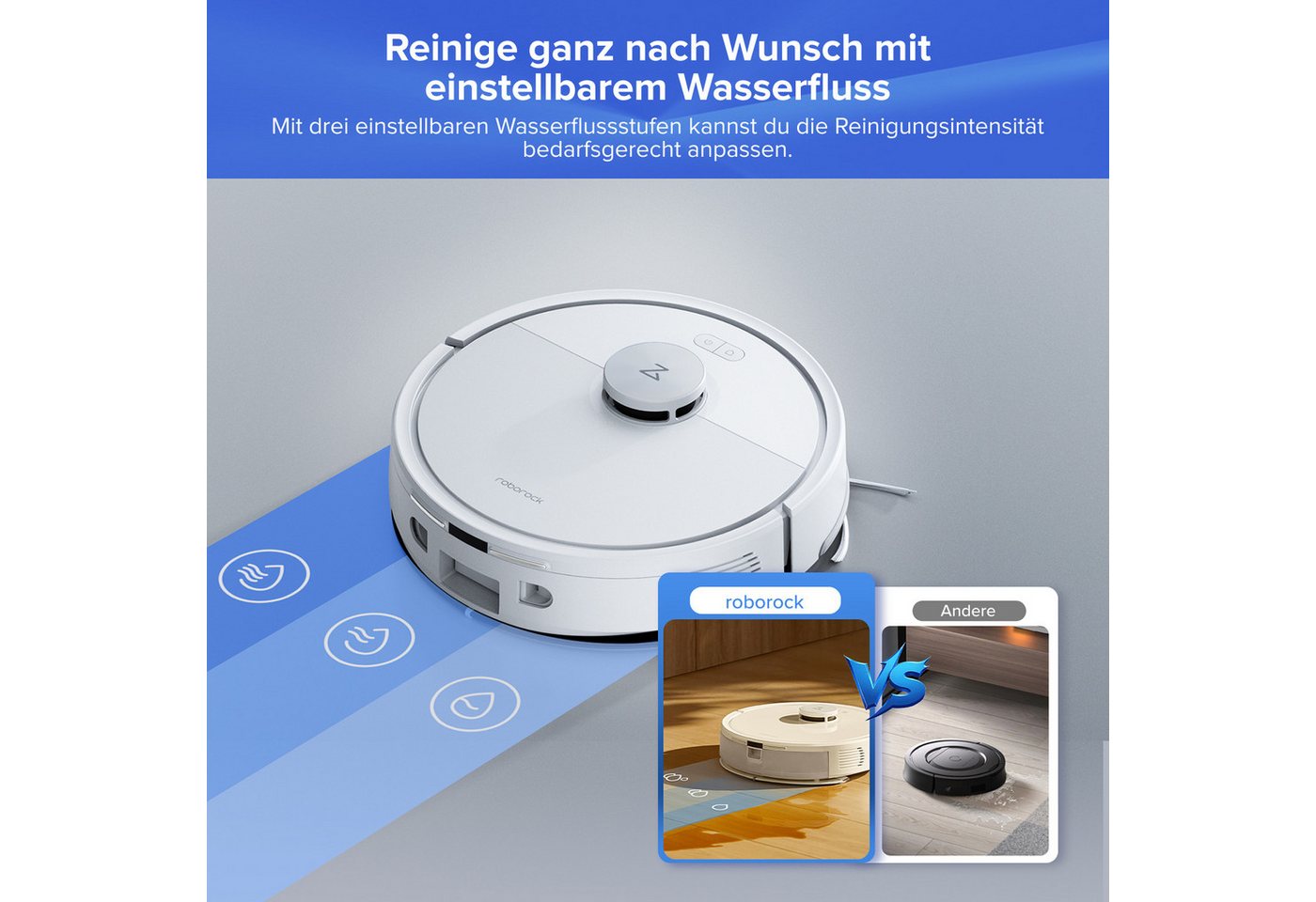 Roborock Q7 L5+ Set Saug- Und Wischroboter 2-in-1 Mit Absaugstation Rockdock Plus 8000 Pa Hyperforce® Anti-verwicklung Jawscrapers® Lidar Precisense® Navigation 150 Min.akkulaufzeit Alexa & Google Hom Bild 2