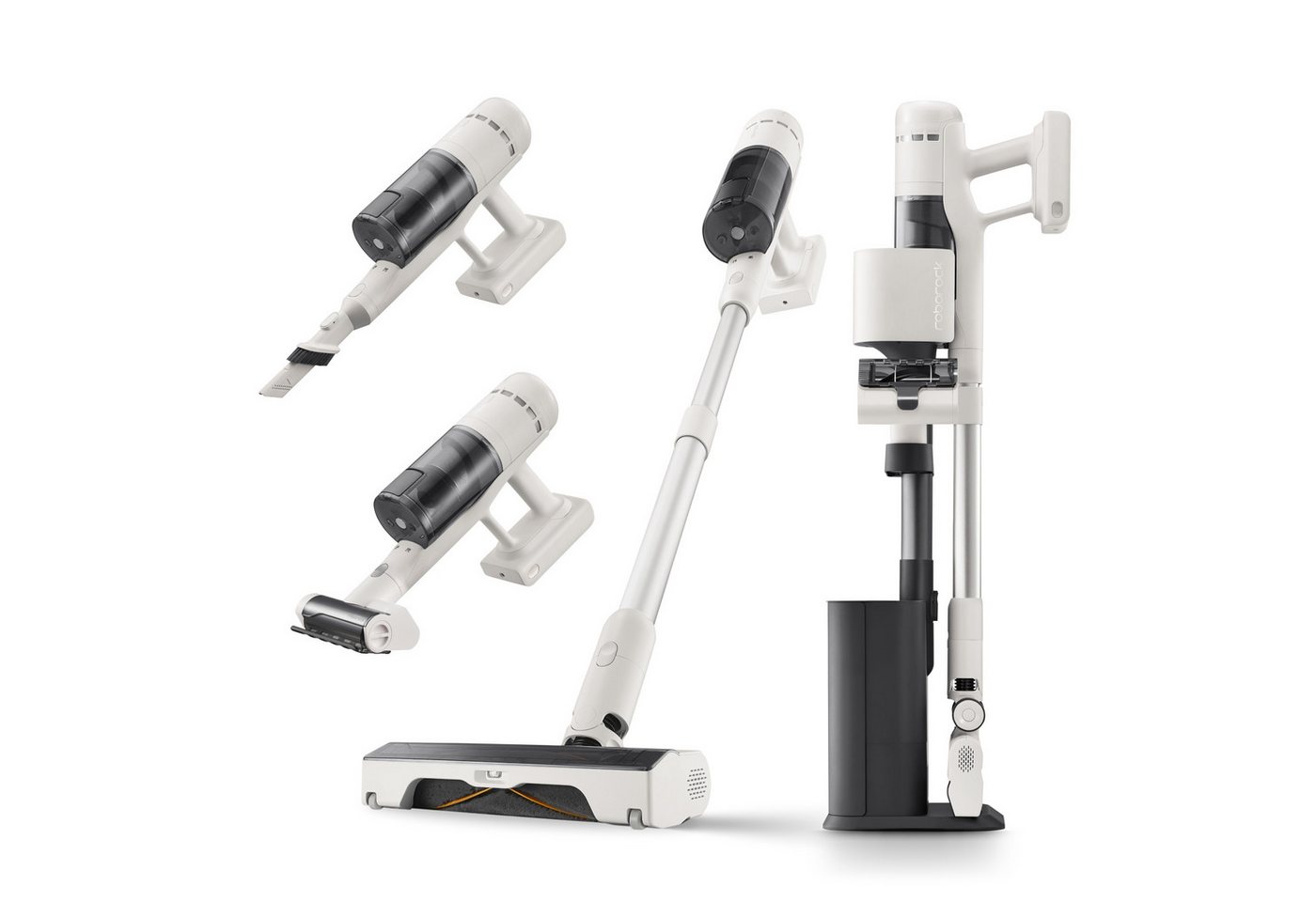 Roborock H60 Hub Akku-staubsauger Mit Absaugstation – 115 Aw Saugleistung, Anti-verheddern-bürste, Bis Zu 60 Min. Laufzeit