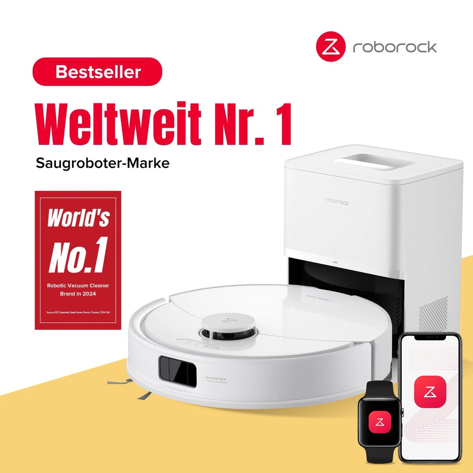 [generalüberholtes Produkt]roborock Q7 Bf+ Saugroboter Mit Wischfunktion Absaugstation,anti-tangle,8kpa,app