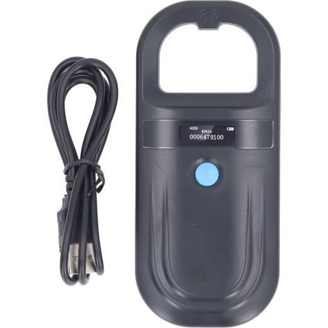 Tragbarer Tieridentifizierungsscanner – 134,2 Khz Frequenz – 15 Cm Lesereichweite – Usb-ladefunktion – Eingebauter Summer – Abs – Iso11784