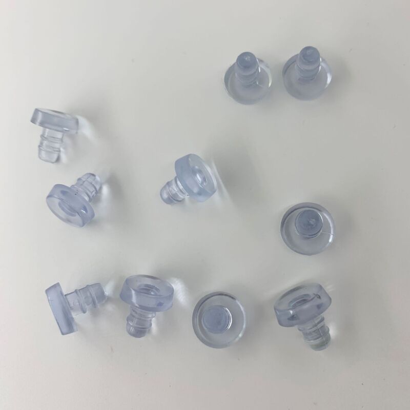 20x Schutzfüße Für Schwenkbare Spiegelglasplatten, Transparente Gummifüße Zum Einstecken, Für Regale, Tabletts, Glasregale, Möbel, Tische, Nachttische, Stoßdämpfer, Schutzpads