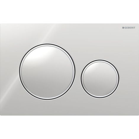 Geberit Sigma20 Kompatible Zweimengenspülplatte: Poliertes Chrom, Mattes Chrom (115.882.kh.1)