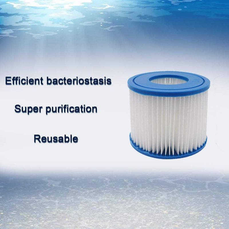 Yanban 6er-pack Filterkartuschen Für Best-way Spa, Größe Vi, Ersatzfilterkartusche Kompatibel Mit Lay-z-spa, Miami, Vegas, Palm Springs, Paris, Monaco