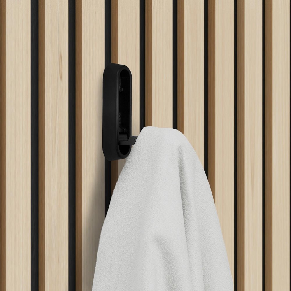 Set Mit 2 Klapphaken Für Mattschwarze Lattenpaneele Sans Marque