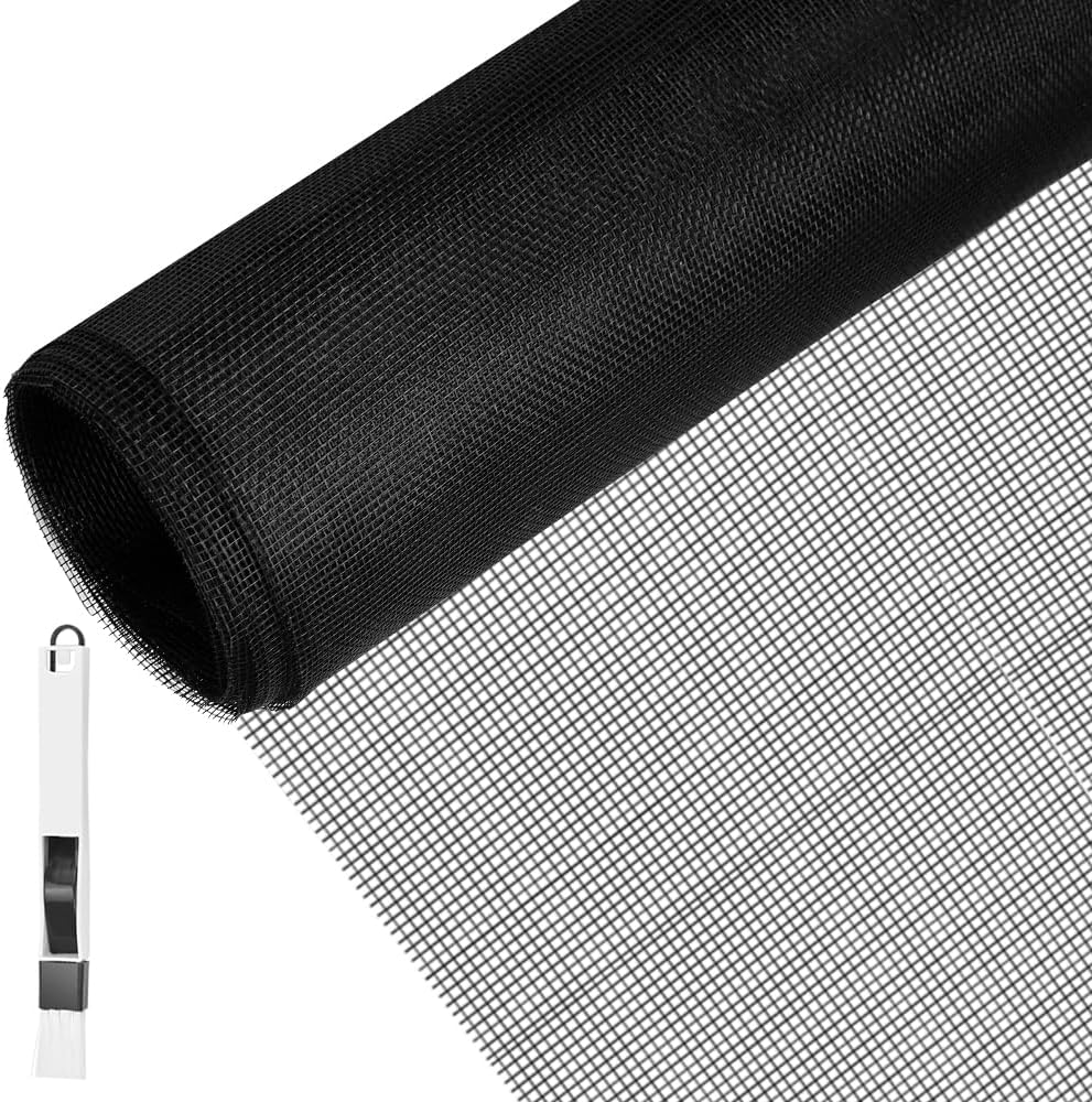 Fenster-moskitonetz 130x150cm Fiberglas-moskitonetzrolle Fliegengitter Insektenschutznetz Diy-moskitonetz Für Fenster Und Türen (schwarz)