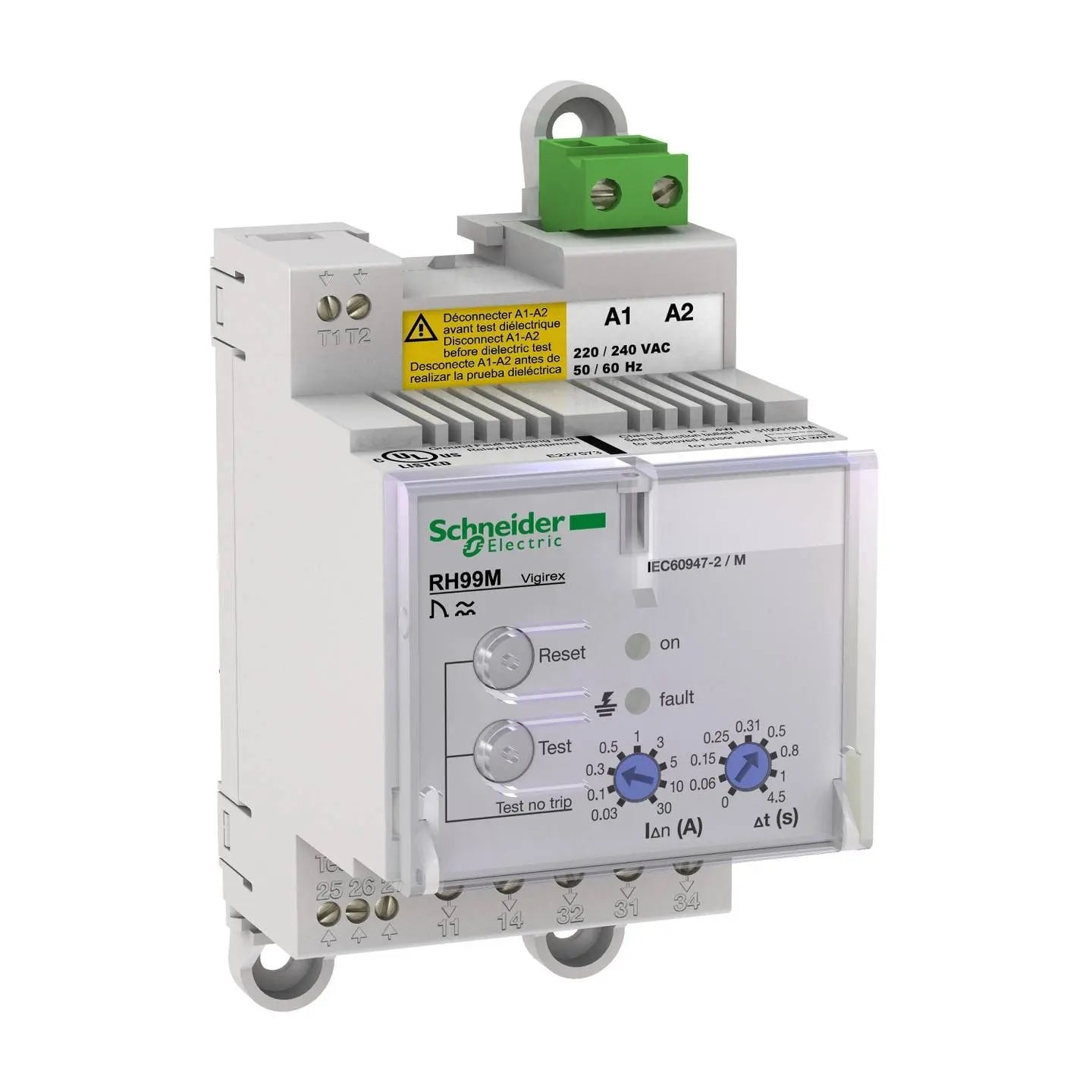 [neuwertig] B-ware Schneider Electric Schutzrelais Fehlerstromrelais Vigipact Rh99 M Drehstromnetz