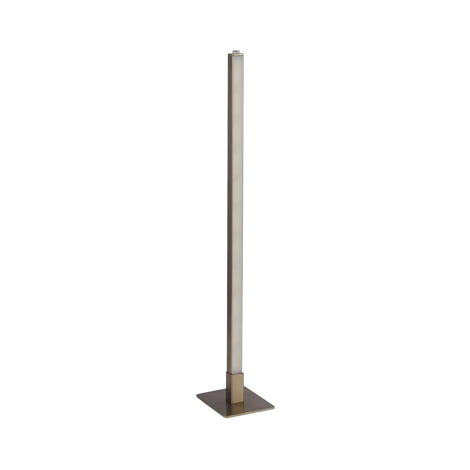 [gebraucht] B-ware Searchlight Tischleuchte Lampe Led Tribeca Silber Weiß Stahl Kunststoff 50cm Cct