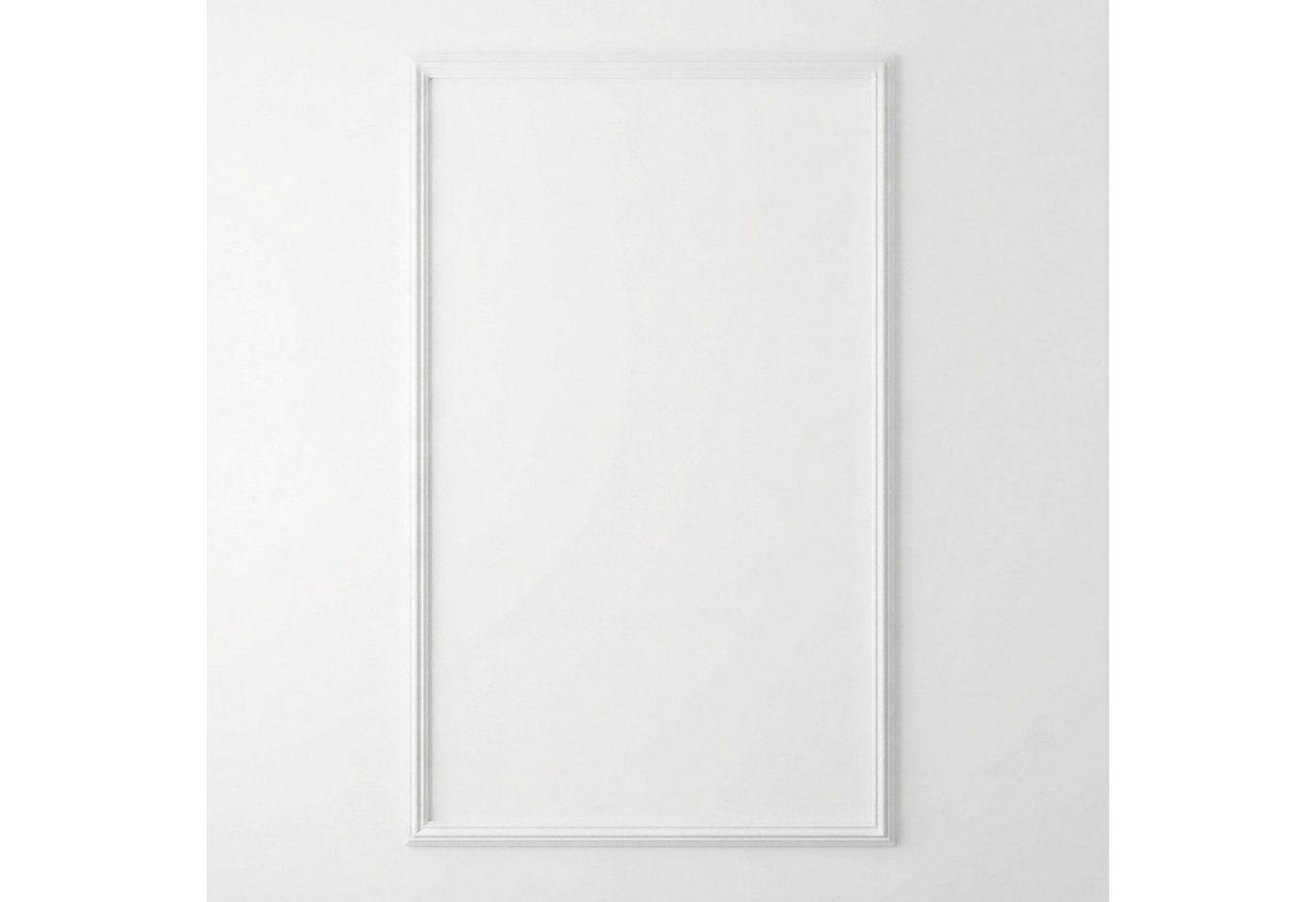 Zierleisten Set 4-teilig Aus Polystyrol Weiß Vorgeschnitten - Für 120 X 80 Cm Bild 2