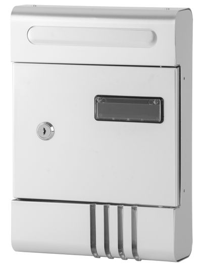 Briefkasten Gl-17al, 290x205x65 Mm, Eloxiertes Aluminium, Post, Silber