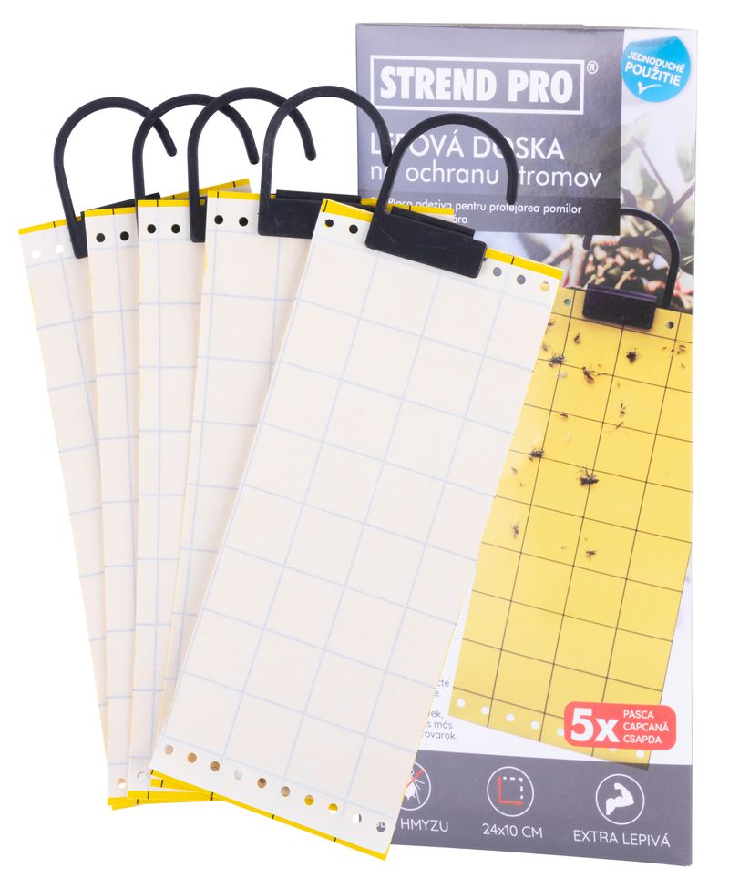 Platte Strend Pro, Zum Schutz Von Bäumen Vor Schädlingen, Leim, Mit Haken, Pack. 5stk