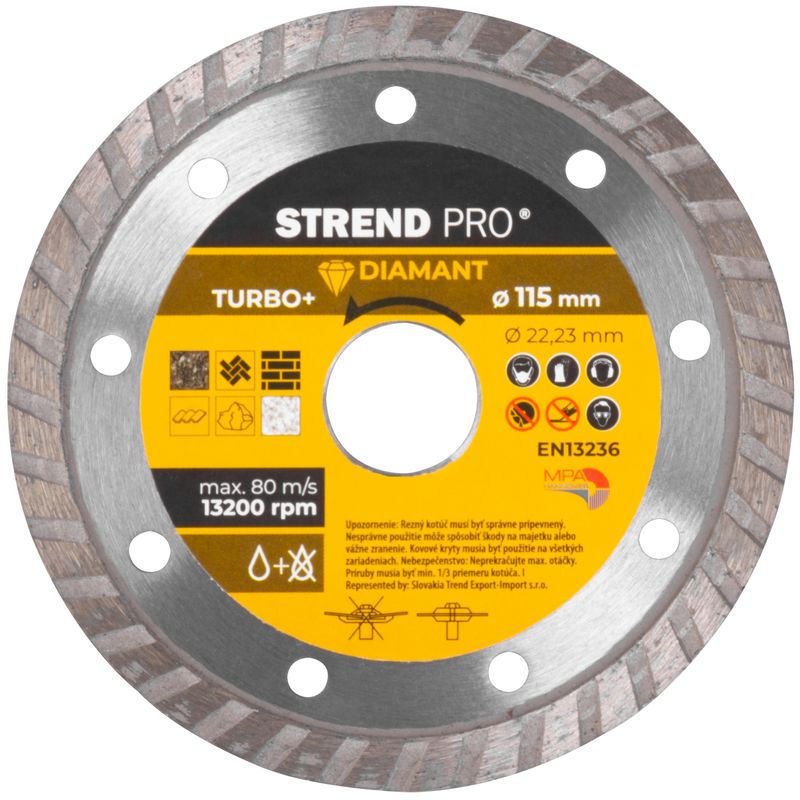 Scheibe Strend Pro 521c, 115 Mm, Diamant, Turbo +