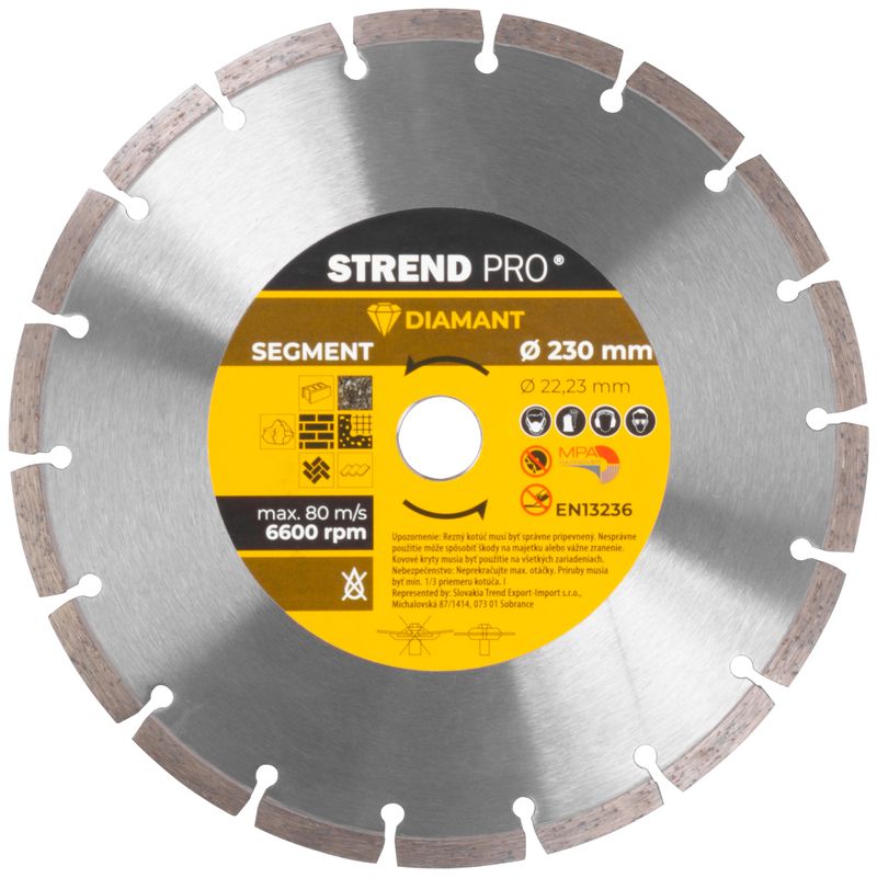 Scheibe Strend Pro 521a, 230 Mm, Diamant, Segment