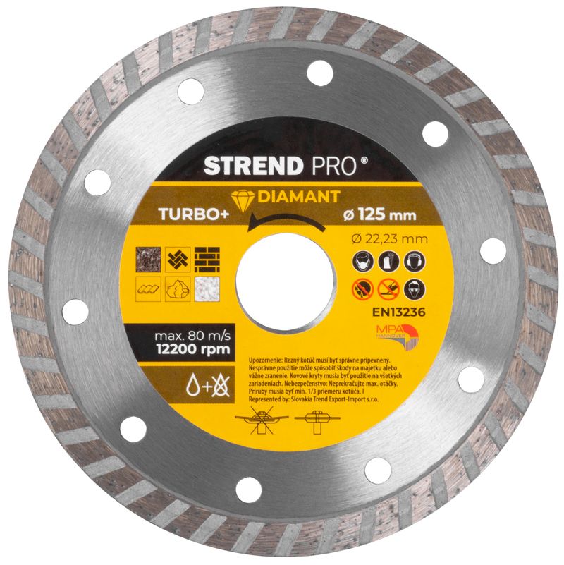 Scheibe Strend Pro 521c, 125 Mm, Diamant, Turbo +