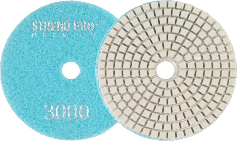 Scheibe Strend Pro Premium P3000, 100 Mm, Polierscheibe, Diamant, Klettverschluss