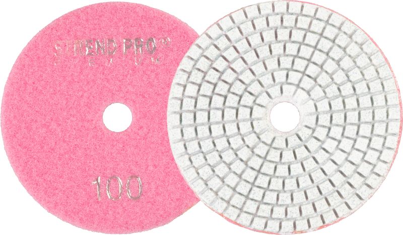 Scheibe Strend Pro Premium P100, 100 Mm, Polierscheibe, Diamant, Klettverschluss