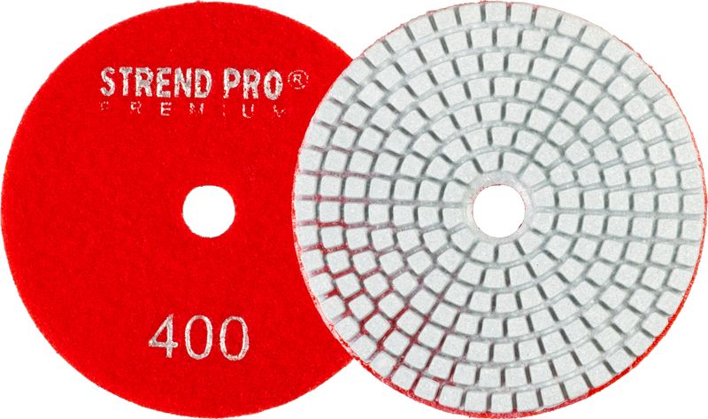 Scheibe Strend Pro Premium P400, 100 Mm, Polierscheibe, Diamant, Klettverschluss