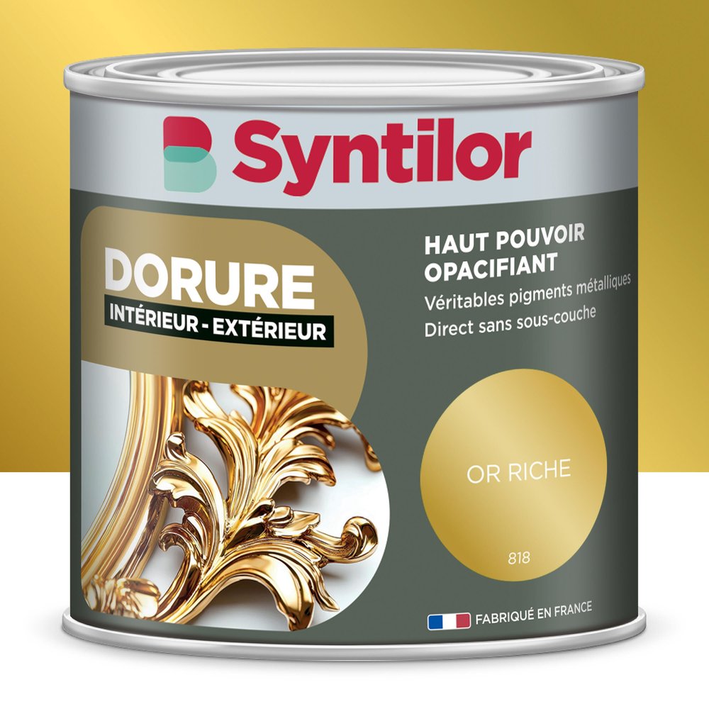 Blattgold, Glitzer, Syntilor, Sattes Gold 0,125 L Syntilor