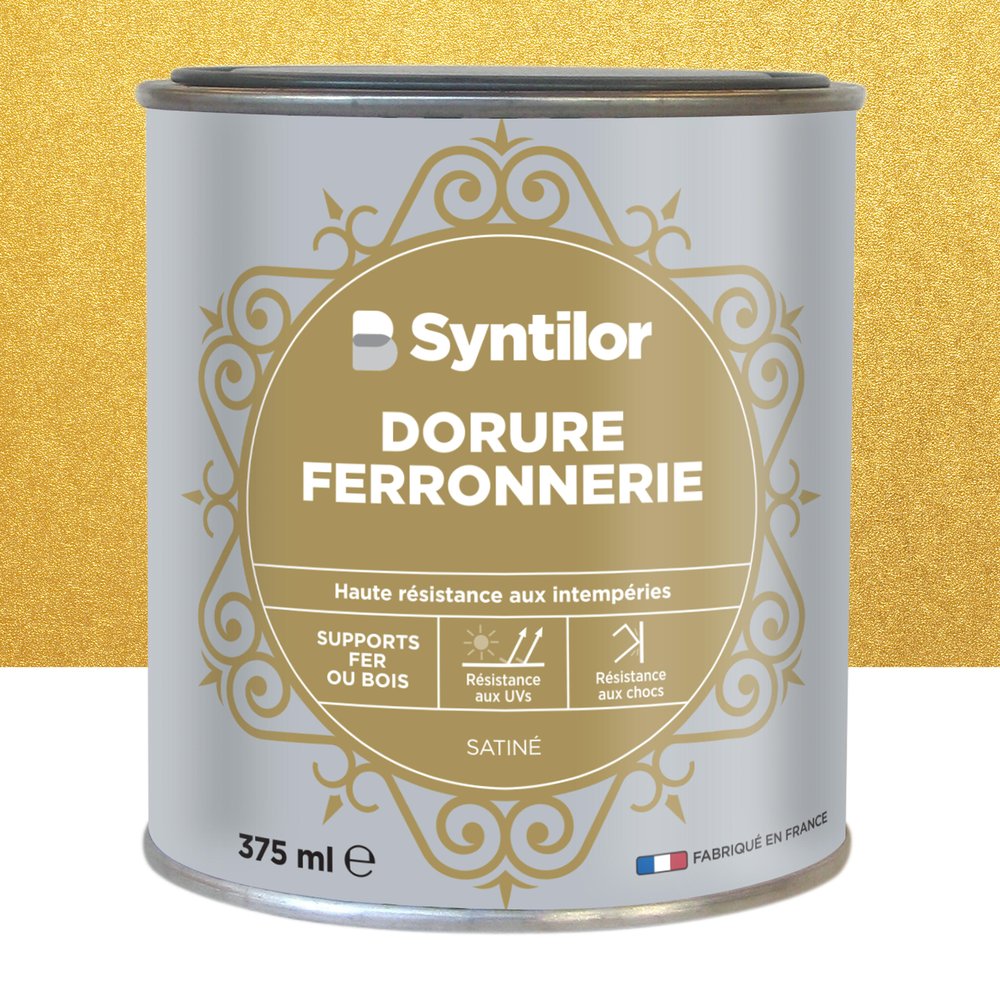 Außenfarbe Für Eisenkonstruktionen, Syntilor Gold Satin Finish, 375 Ml Syntilor