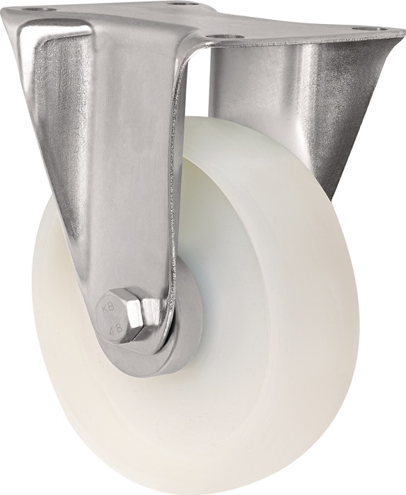 Bockrolle D.125mm Trgf.200kg Pa Platte L105xb80mm Tecwerk