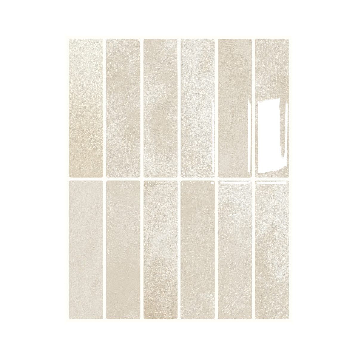 Set Mit 12 Selbstklebenden Spritzschutzpaneelen Für Küche, Bad, Wandfliesen, Hellkhaki