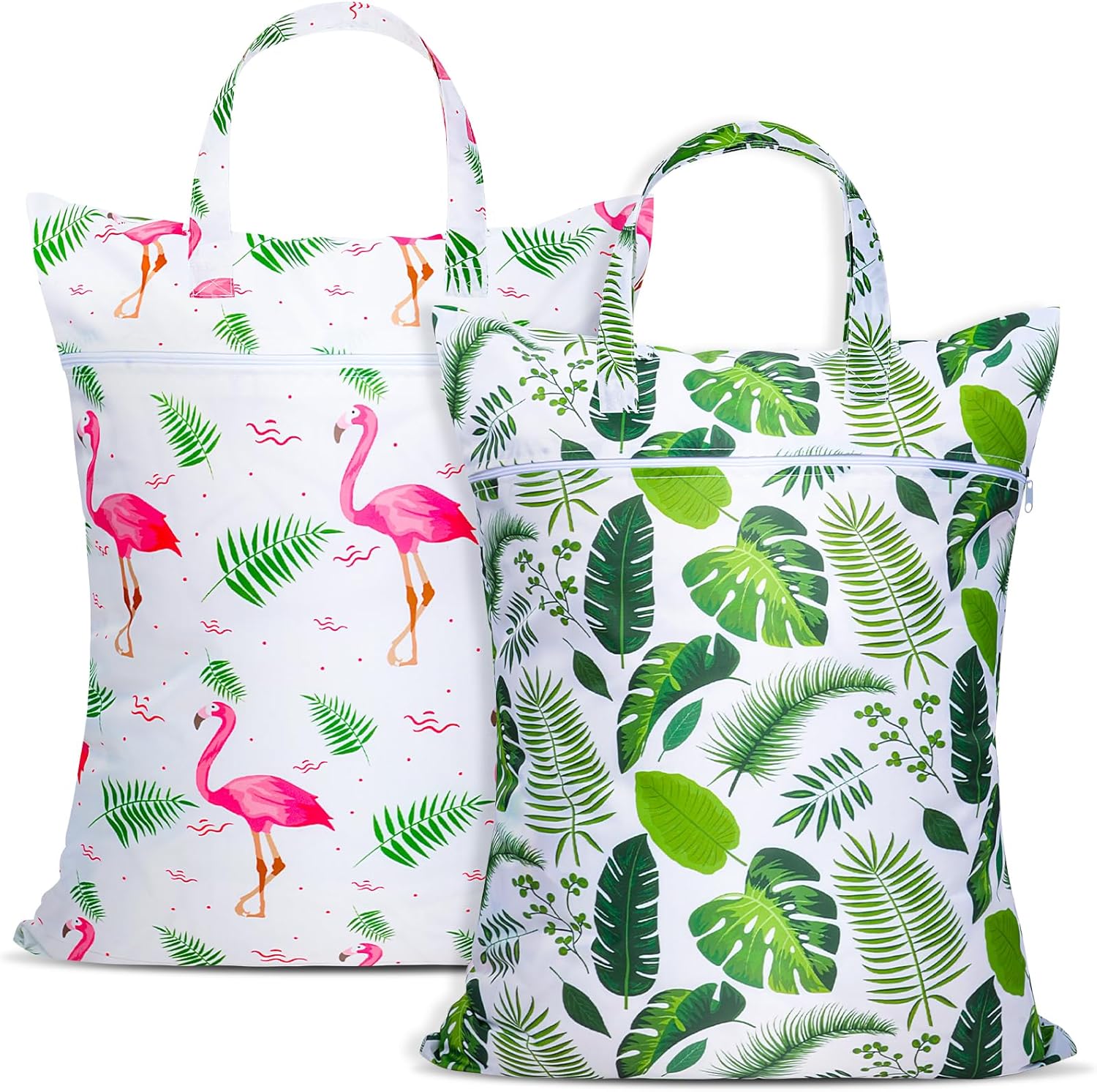 Set Mit 2 Großen Reise-wäschesäcken – Wasserdichte Wäschesäcke Mit Griffen – Waschbare Reisetaschen Für Trockene Und Nasse Wäsche (fitnessstudio, Schwimmbad, Studentenwohnheim)
