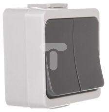 Jantar-bis Candlestick-schalter Ip44 Grau Wnt-2j-b